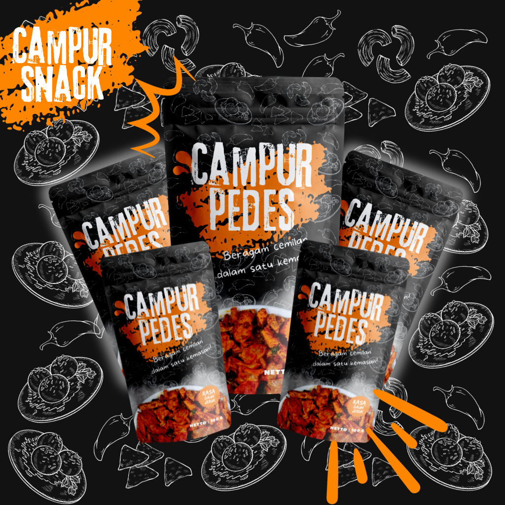 

Campur Snack Keripik Kaca Pedas Basreng 100 gram Isi 10 pcs