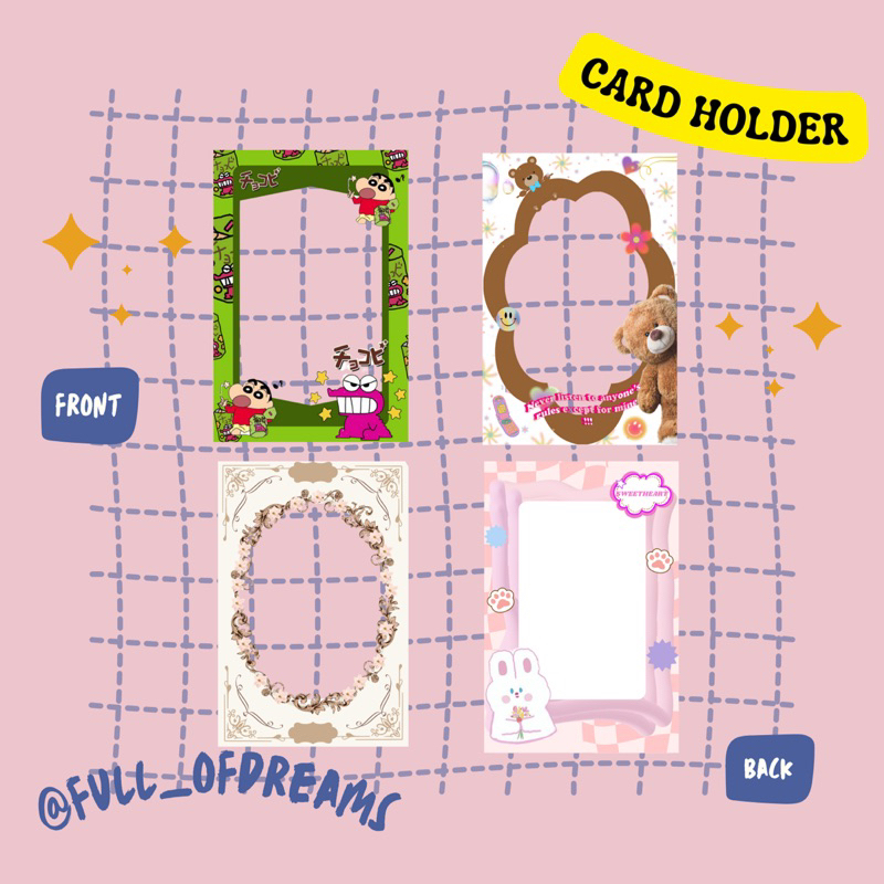 ACRYLIC PHOTOCARD HOLDER PC HOLDER CAHOL KPOP