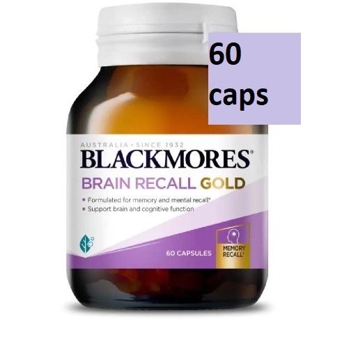 BLACKMORES Brain Recall Gold Capsule (Support Brain & Cognitive Function) 60s