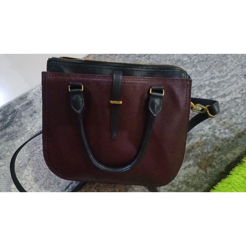 PRELOVED TAS OCIL RYDER SATCHEL MEDIUM IN FIG ORIGINAL