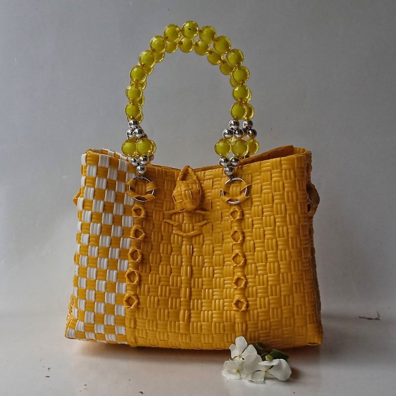 tas anyaman plastik premium handel mutiara