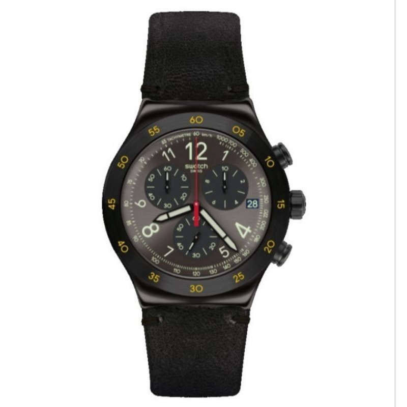 SWATCH YVB410 VIDI Jam Tangan Pria Chronograph Original Garansi Resmi