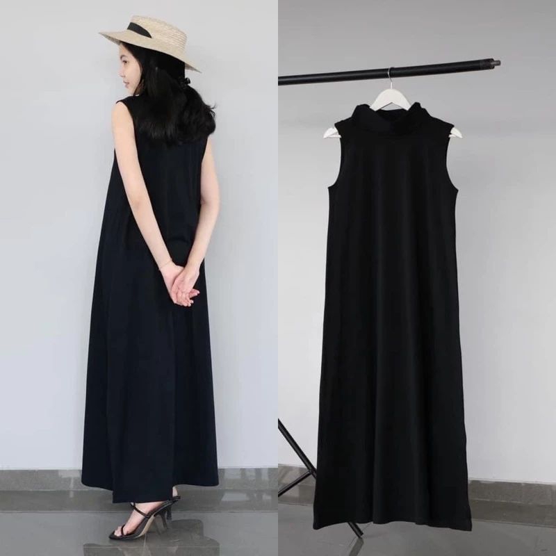 gamis  Inner dres rok span tanpa lengan premium