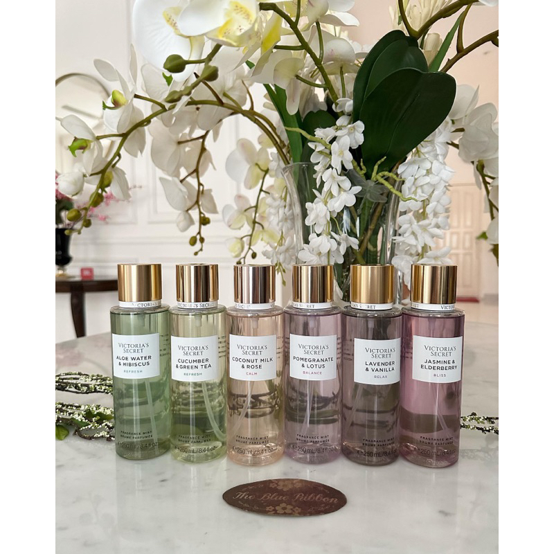 VICTORIA SECRET NATURAL BEAUTY COLLECTION (cucumber & green tea , jasmine & elderberry , lavender & 