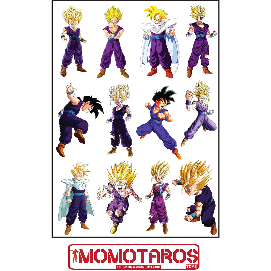 

Sticker murah antiair transparan Songohan teen solo dragonball 1 pc