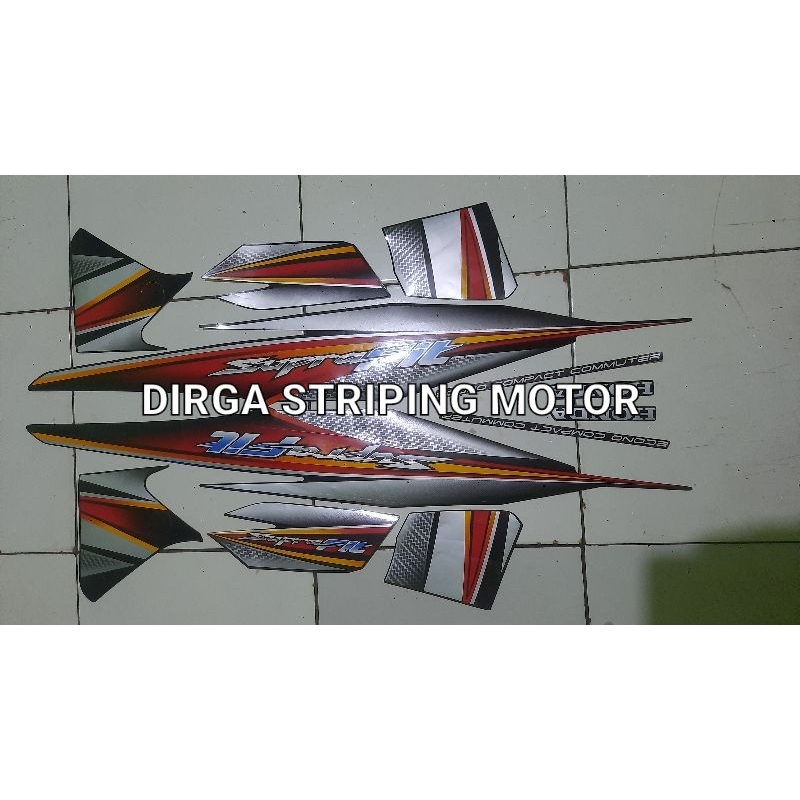 STIKER STRIPING LIST BODY MOTOR HONDA SUPRA FIT NEW 2006