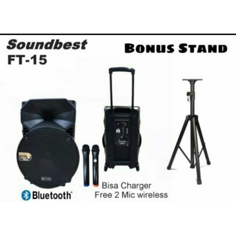 SOUNDBEST TF 15AKTIF SPEAKER PORTABLE