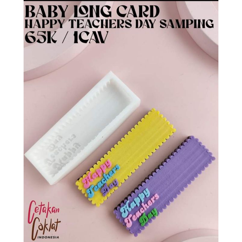 Cetakan Cokelat Babylongcard Happy Teachers Day Samping