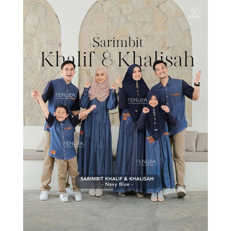 Sarimbit Khalif Khalisah by Fenuza Gamis Soft Jeans