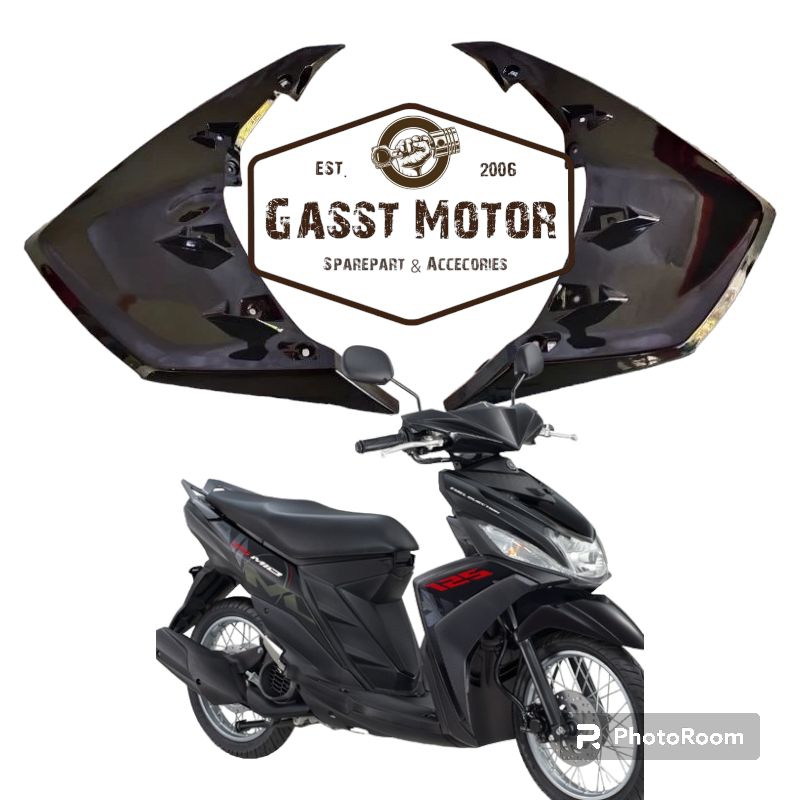 Sayap Mio M3 sayap Luar Halus Mio M3 kanan&kiri Hitam glosi