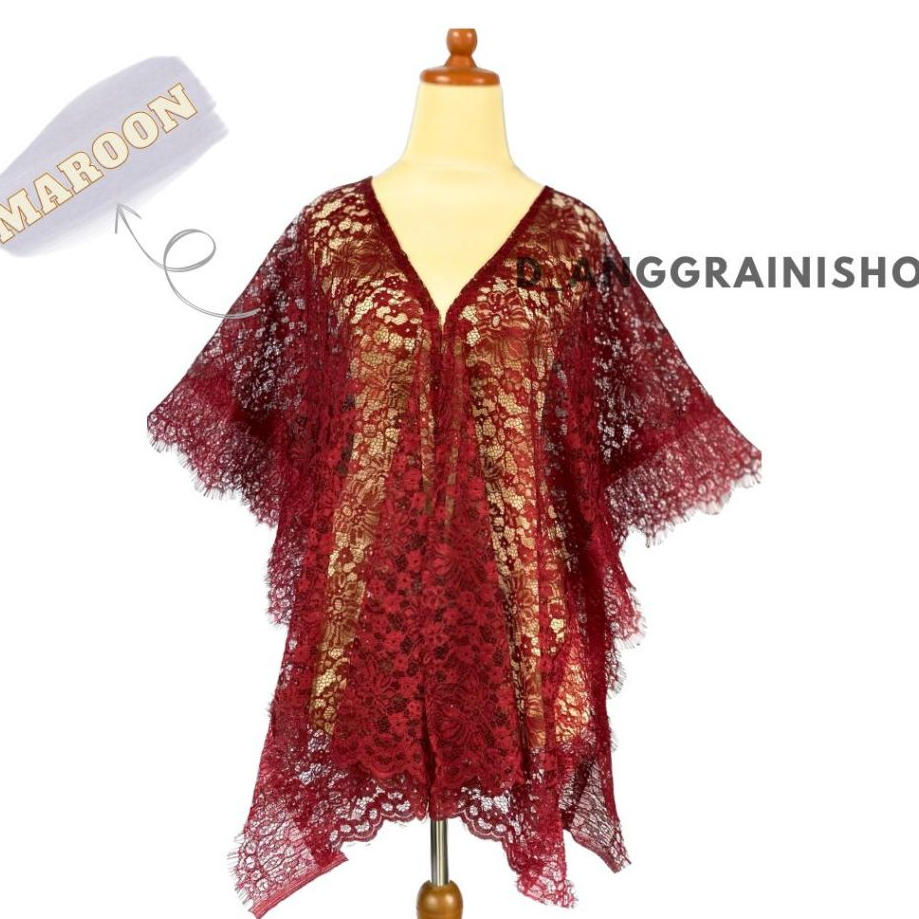 CARDIGAN BROKAT RENDA, KEBAYA BROKAT, OUTER BROKAT ATASAN BROKAT, BAJU KONDANGAN WANITA