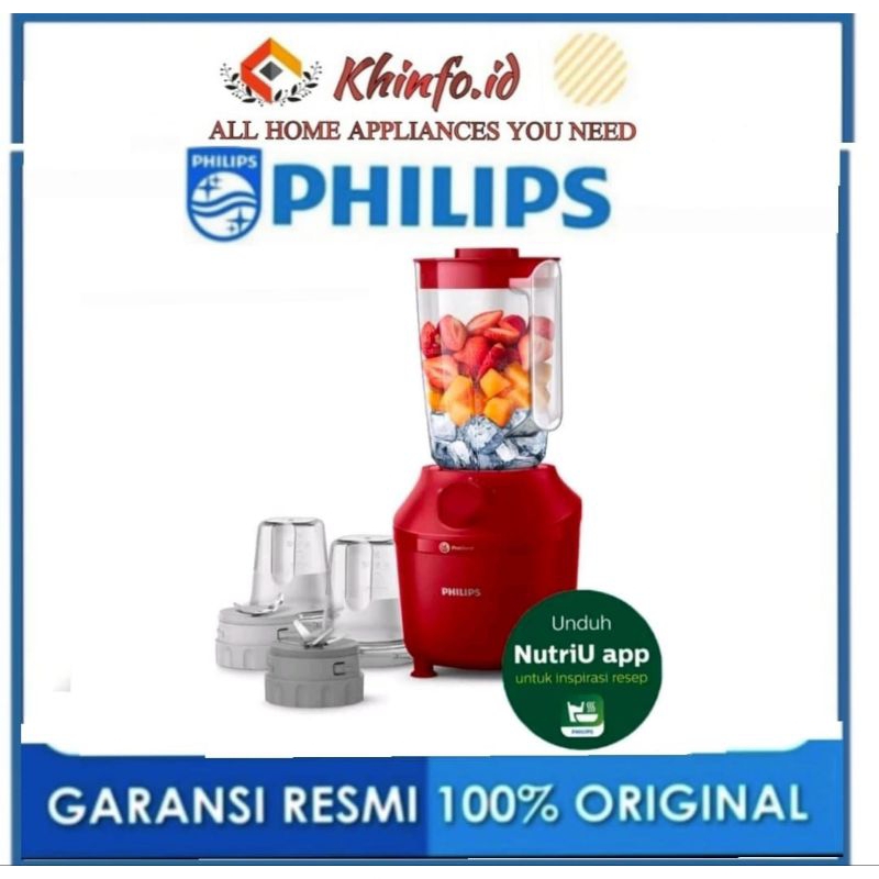 PHILIPS BLENDER 1 liter HR-2042/33 Blender Plastik 1 liter HR 2042