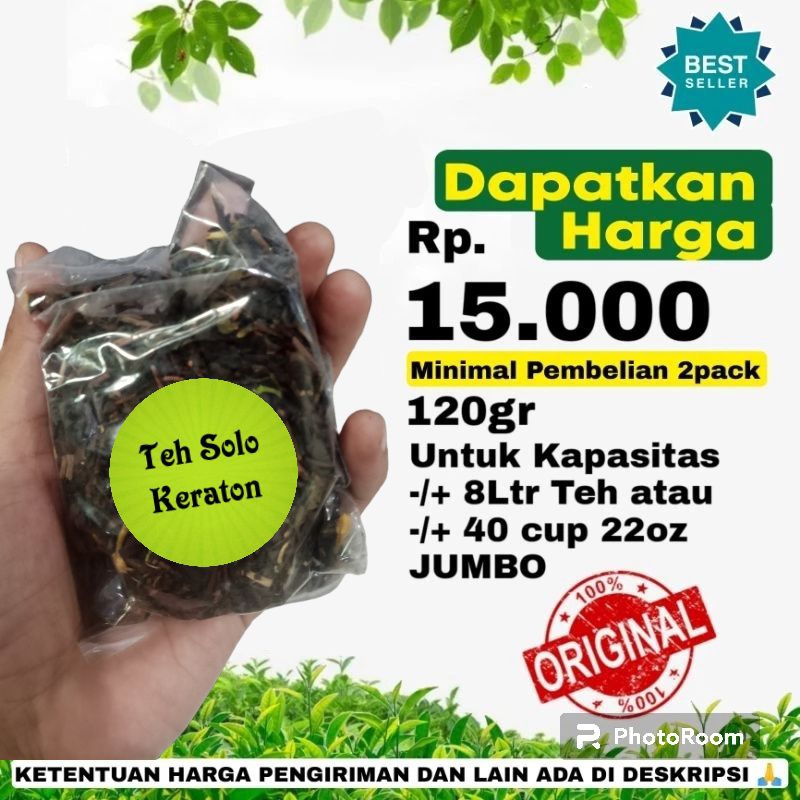 

Racikan Teh Solo Brand teh keraton 120gr Wangi Sepet Kentel 1 Resep Biang Teh Solo Asli