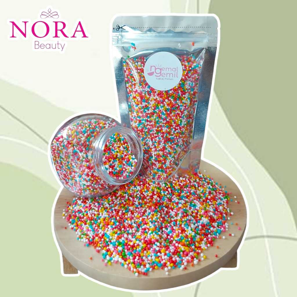 

Sprinkle Sugar Rainbow / Sprinkle Trimit Warna Warni Hiasan Kue Premium //murah