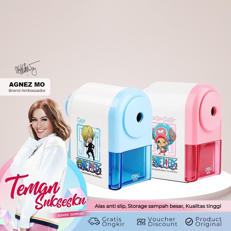 

Deli Jakarta / Deli-EH506 Rotary Pencil Sharpener / Pencil Sharpener With Canester 1 Hole / Rautan Pensil Putar Pisau Tajam Yang Lagi Viral Karakter Lucu Aesthetic Murah Alas Anti Slip Berkualitas Dan Tahan Lama / Deli X Agnez Mo