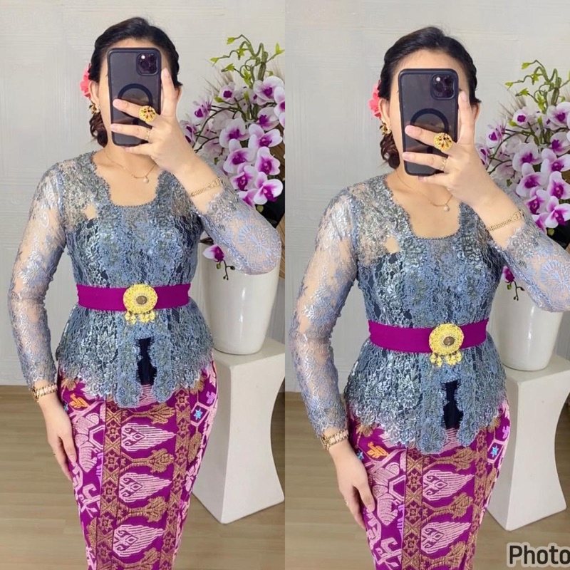 KEBAYA PAYET JADI / KEBAYA METALIK PAYET BALI BAGUS MURAH