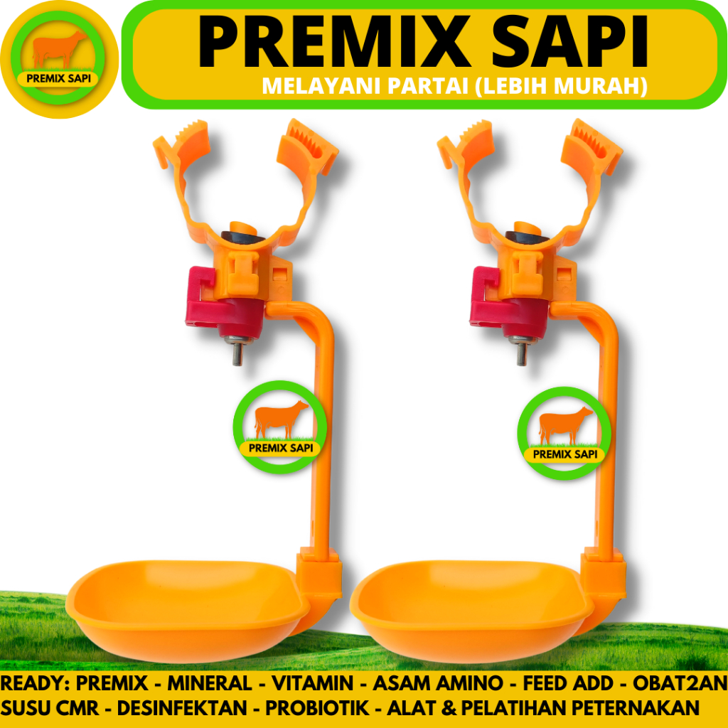 NIPPLE AYAM A9 MANGKOK ORANGE - Mangkok Nipel Ayam - Nepel Ayam A9 - Mangkok Ayam - Mangkok Kandang 