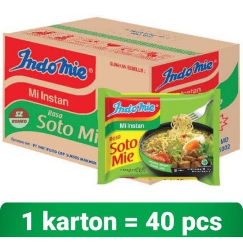 

Indomie soto Karton isi 40 bungkus