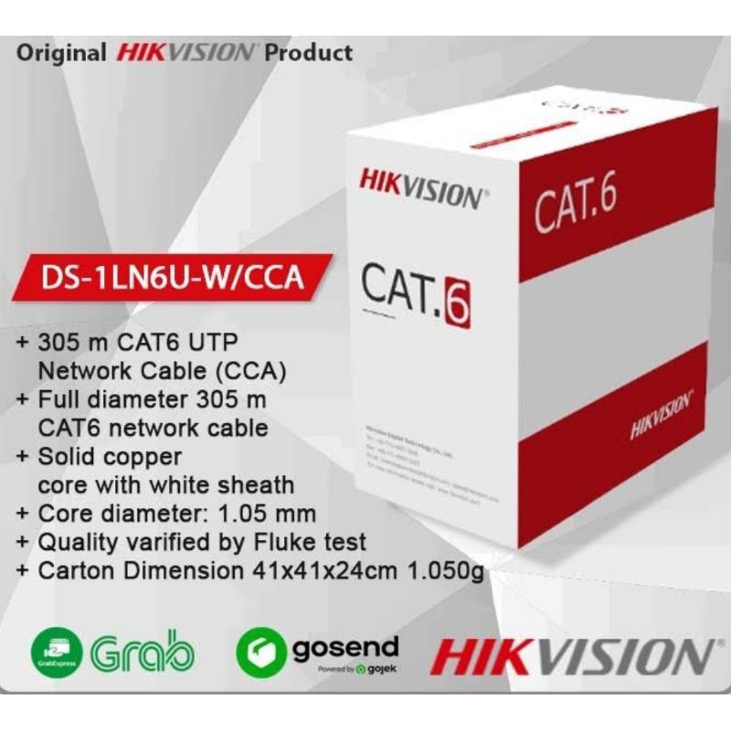 kabel lan cctv hikvision 1 meter