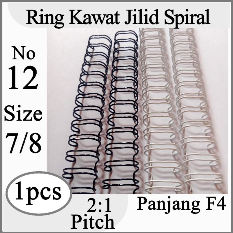 

Ring Kawat Jilid Spiral 2:1 ukuran 7/8 inchi F4