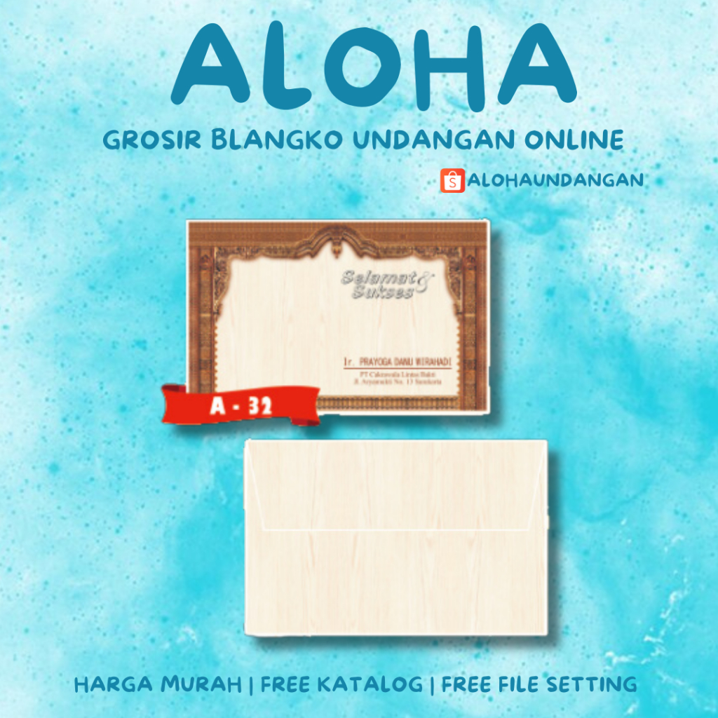 

AMPLOP KONDANGAN NIKAH FALAH A 32 50 PCS UKURAN KECIL | Aloha Undangan