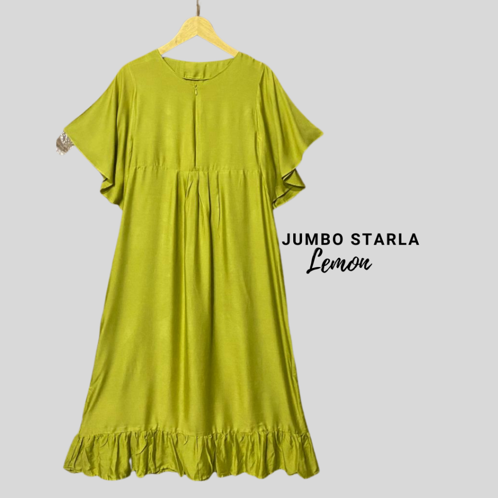 Daster Jumbo Starla LD 130 Kekinian Bahan Tebal Crinkle Premium