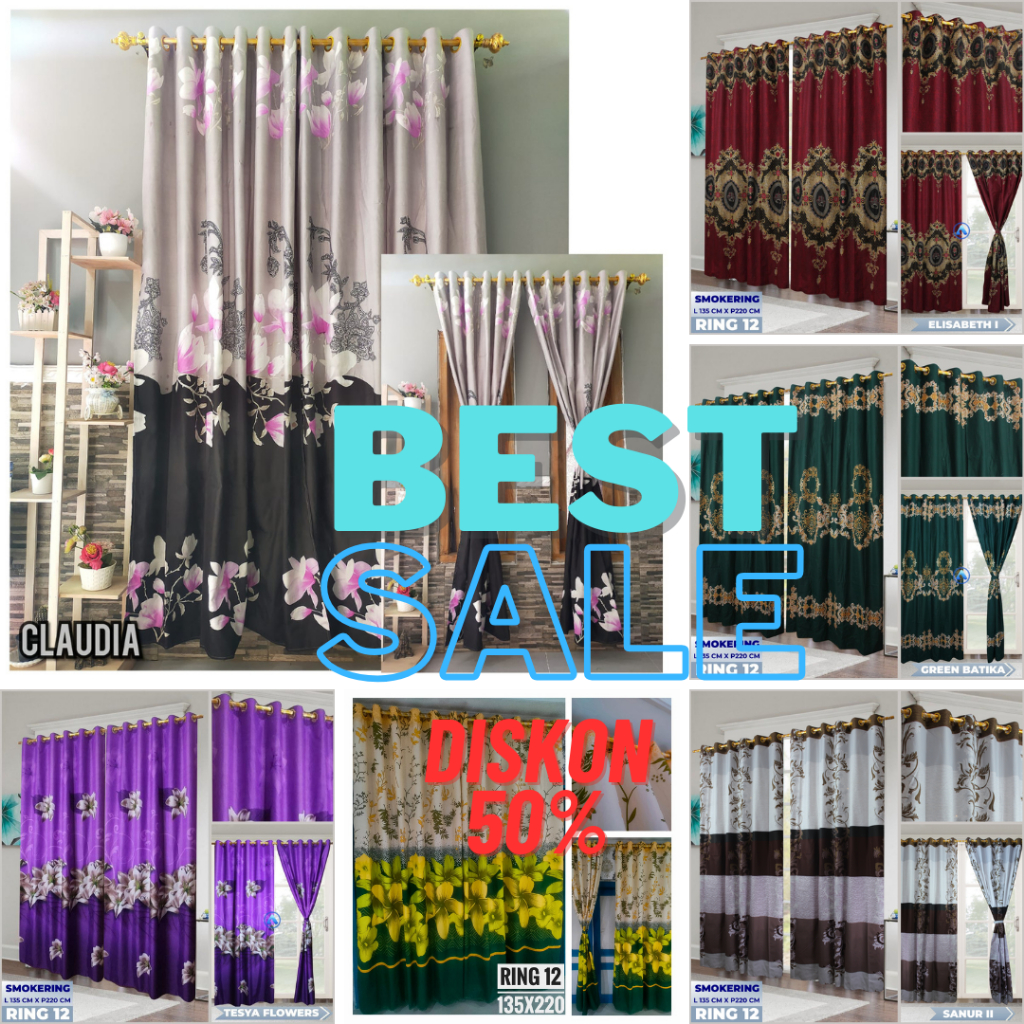 GORDEN PINTU DAN JENDELA - GORDEN PINTU KAMAR PANJANG - GORDEN PINTU TENGAH SMOKRING 12 LUBANG