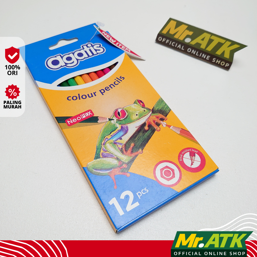 

PENSIL WARNA AGATIS NEOPEX 12 WARNA UKURAN BESAR - COLOUR PENCIL MURAH SEKOLAH ANAK