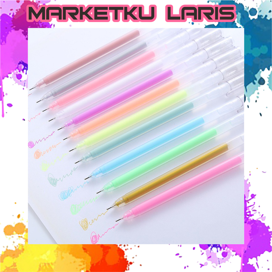 

MKL - Color Gel pen with Premium Colors / Pulpen Gel dengan warna premium 17 warna 0.5 mm S097