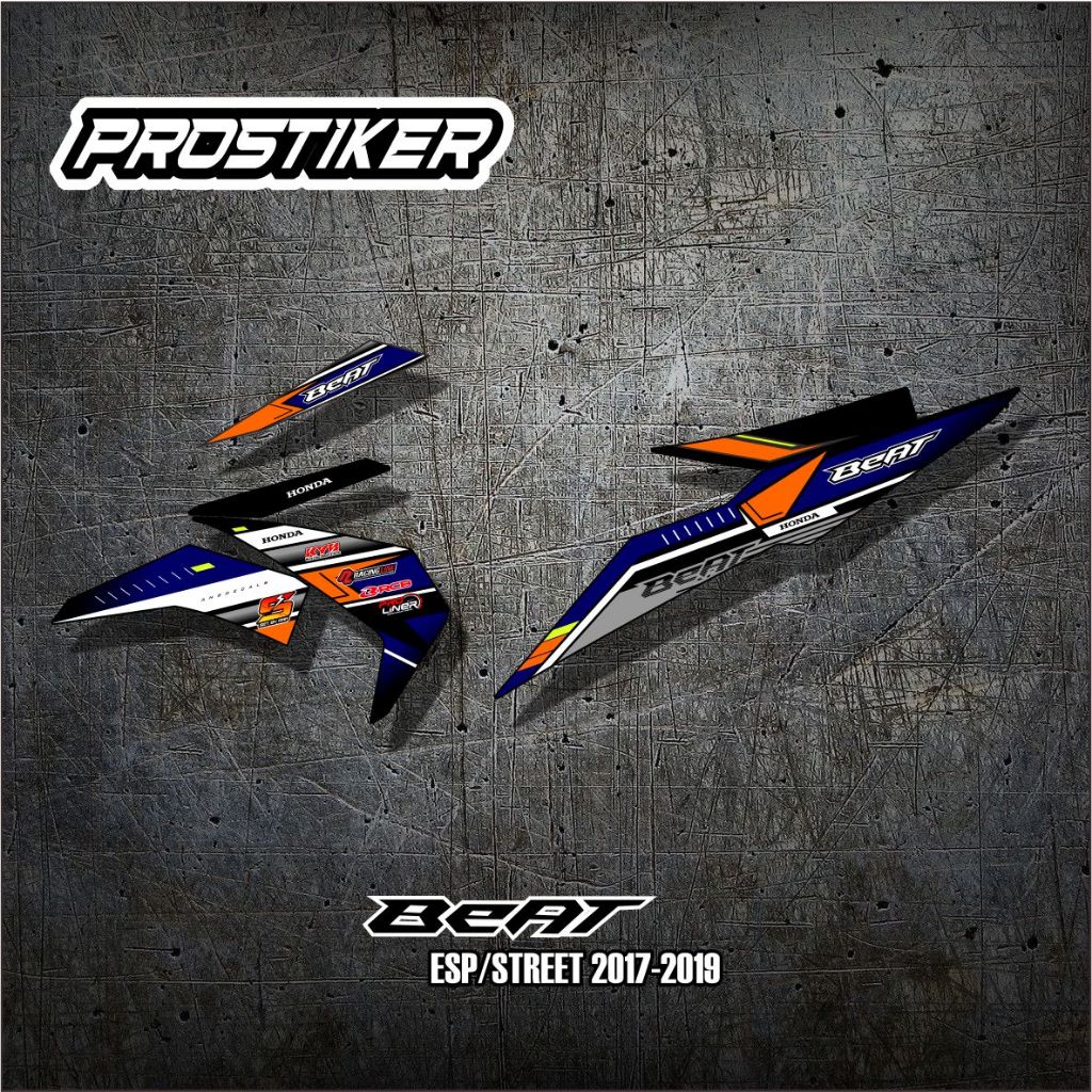 Striping Sticker Honda Beat FI / ESP 2017 - 2019 Terbaru Free Request Custom
