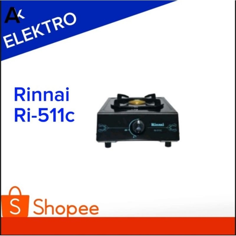Kompor Gas 1 tungku Rinnai Ri511c / Ri-511c /Rinnai 1 tungku 511c