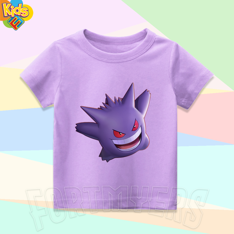 BAJU ANAK KAOS ANAK KARAKTER GENGAR POKEMON UNITE