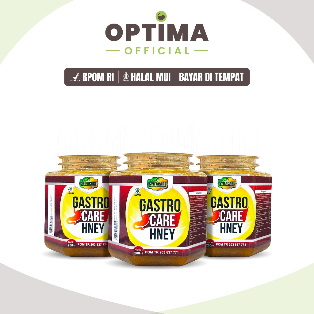 

Madu Lambung Gastrocare Hney Paket 3 Botol Halal BPOM Atasi Asam Lambung Gerd Maag