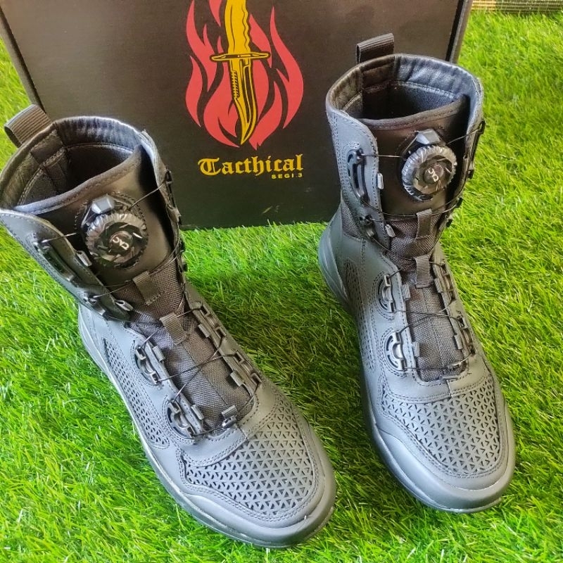 SEPATU PDL TALI PUTAR BOA LIBRA MK2 TACTICAL KULIT SAPI ORIGINAL