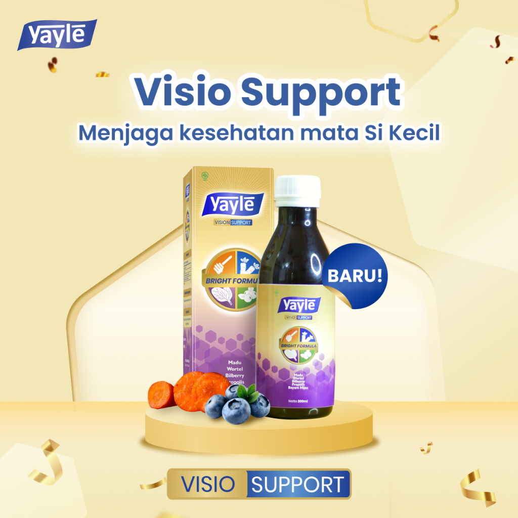 Yayle Visio Support 200ml+120ml - Menjaga Kesehatan Mata Anak - Madu Anak Asli