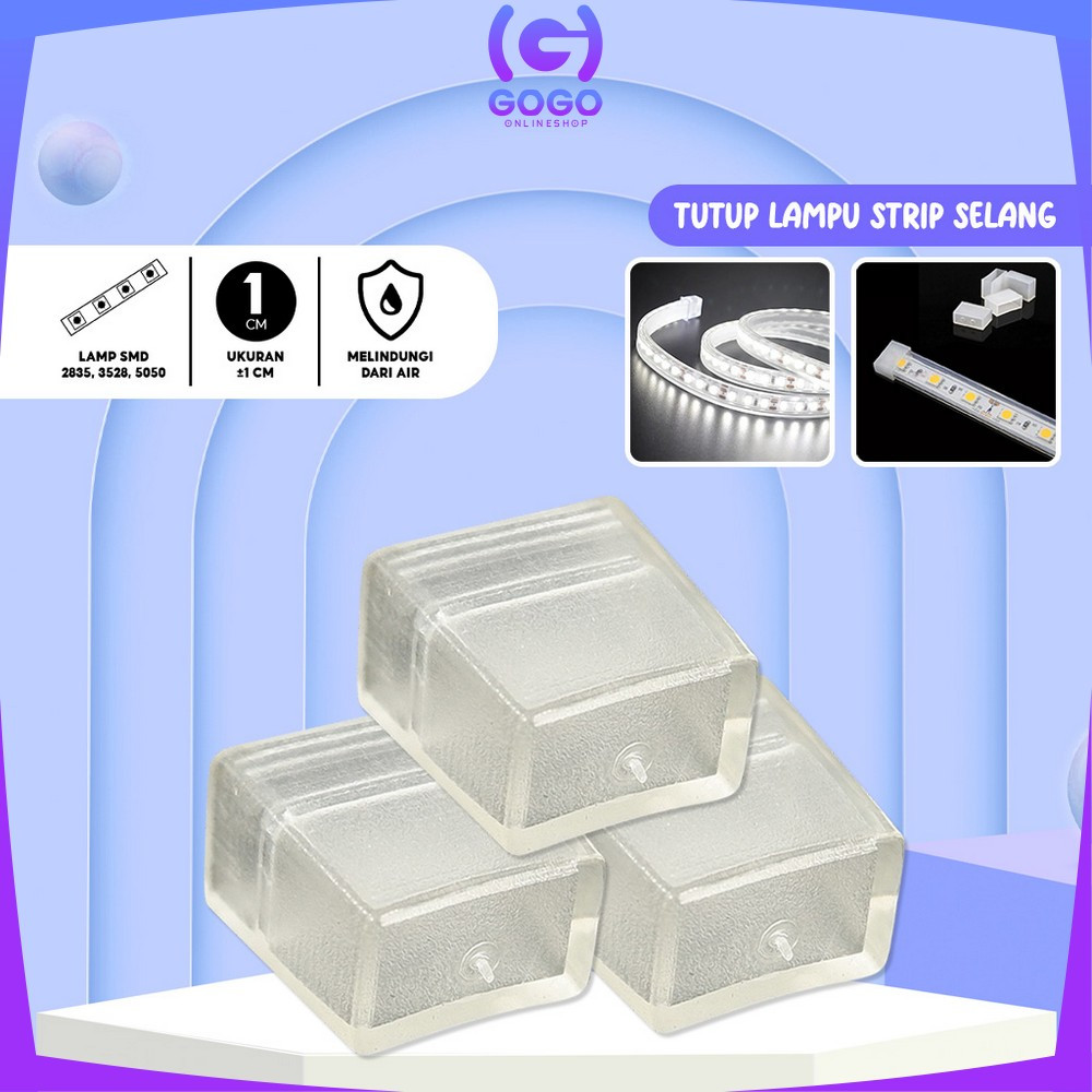 GOGO-C886 Tutup Lampu Strip Selang 2835 / 3528 / 5050 / Cover Tutup Lampu LED Strip 220V / Pengaman 