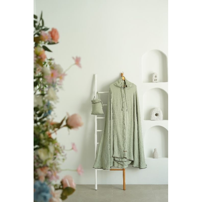 mukena travelling/ mukena jumbo/ santorini premium/ mukena cantik/ mewah