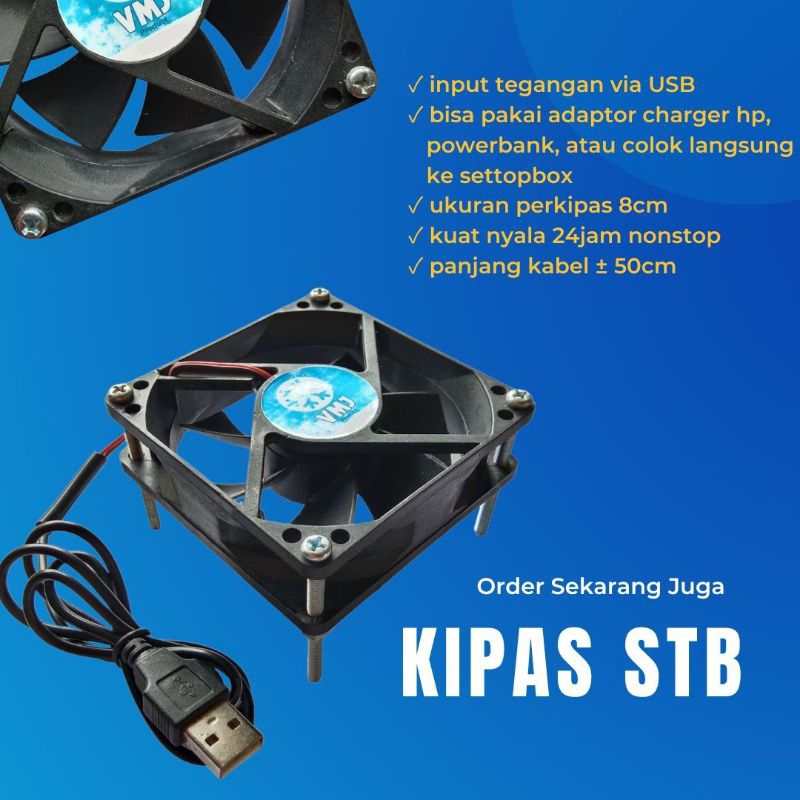 Kipas STB 12V Pendingin STB Kipas MIFI Kipas Modem