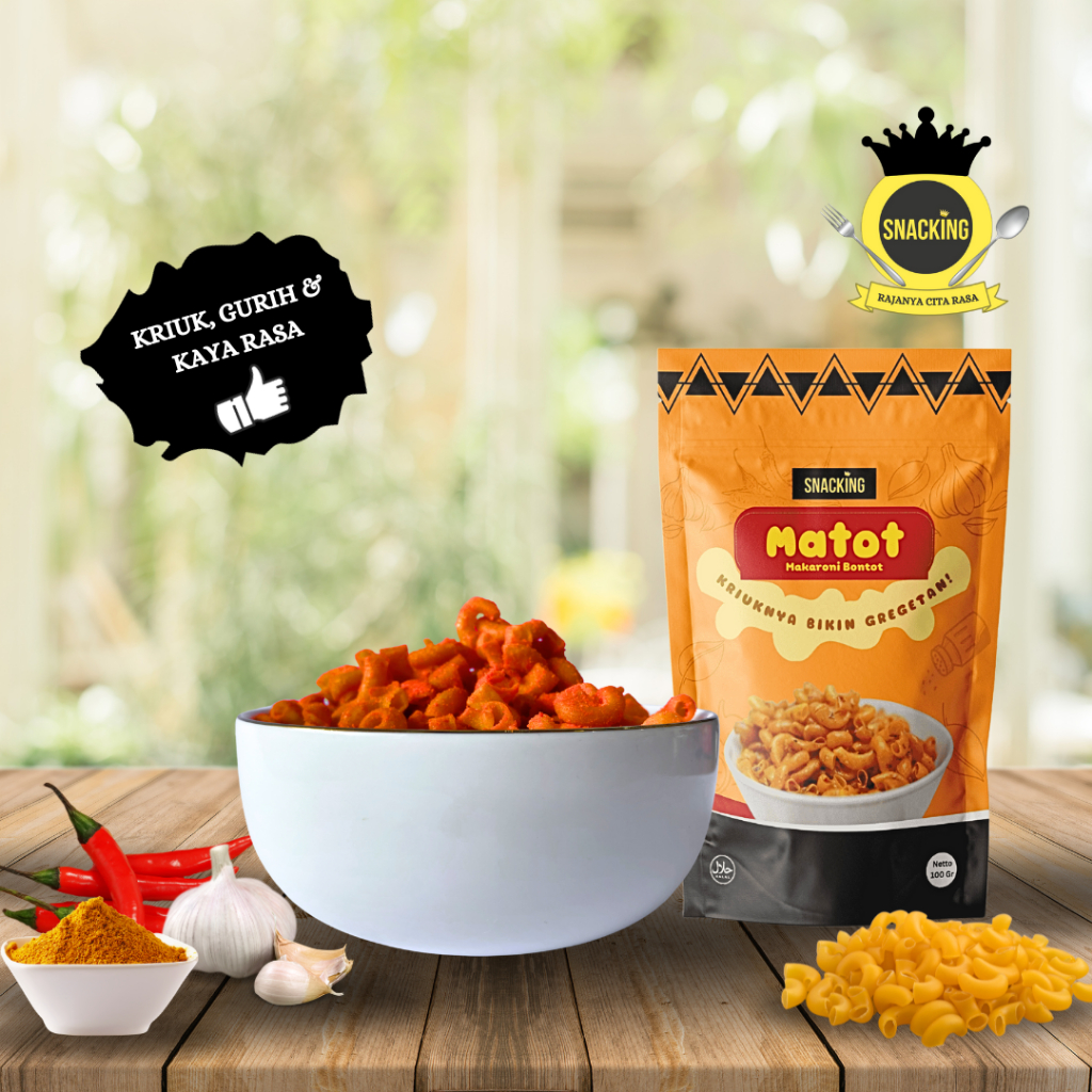 

Makaroni Goreng / Makaroni Bantet makroni / Makaroni Bontot MATOT SNACKING PREMIUM MURAH Cemilan Kekinian Kriuk Renyah & Gurih Bikin Nagih