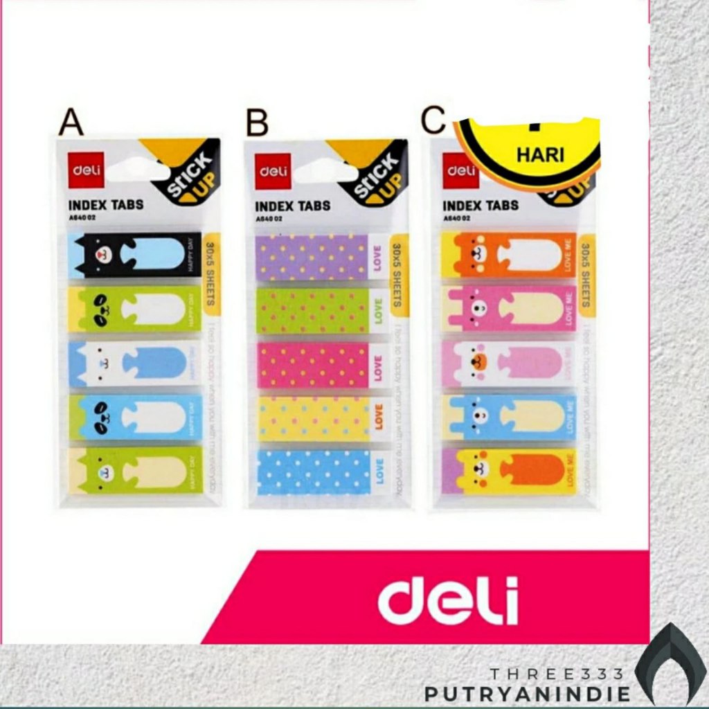 

Index Tabs Deli A640 02 -Varian C