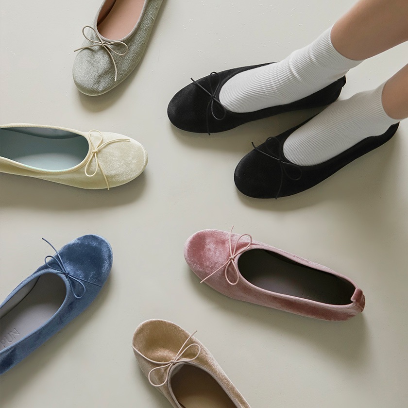 [23FW] SAPPUN Flat Shoes - Maia Ribbon