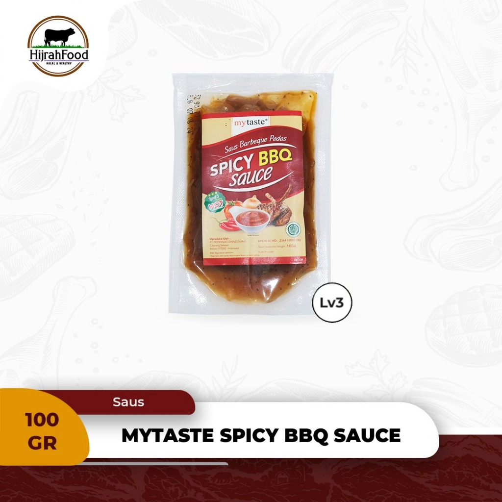 

MyTaste Spicy Barbeque Sauce | Saus BBQ Pedas Level 3 - 100 gram