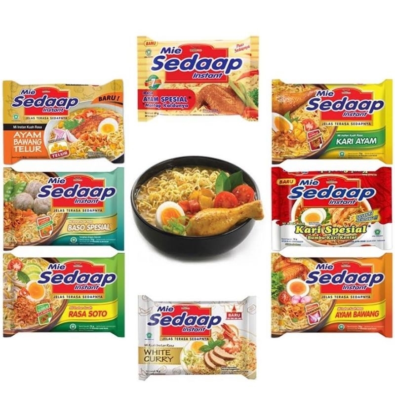 

5 PCS MIE SEDAAP MIE INSTANT MIE KUAH