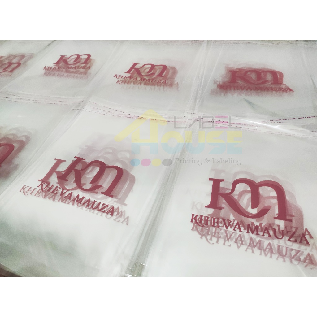 Sablon Plastik OPP Tebal | Plastik Packaging baju | Plastik Packaging Pengiriman