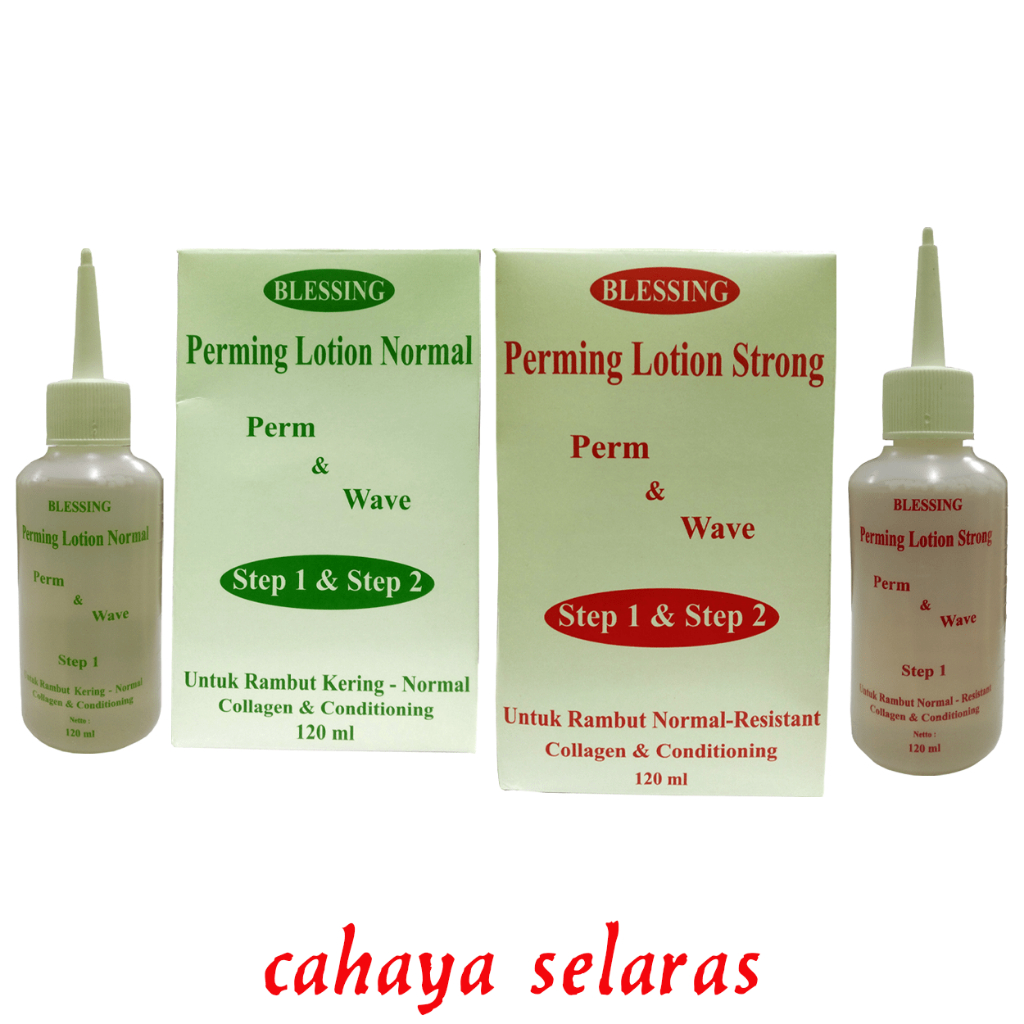 PERM LOTION BLESSING 2 X 120ML | OBAT KERITING 2 X 120ML