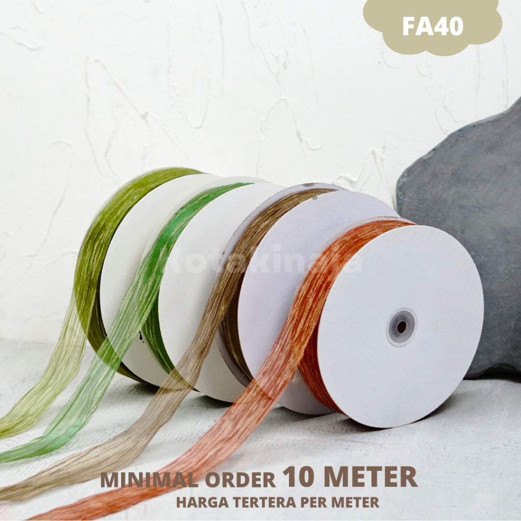 

Pita Kado / Pita Kemasan / Pita Sembur / Pita Kotak / Pita Balon / Pita Hampers I FA40