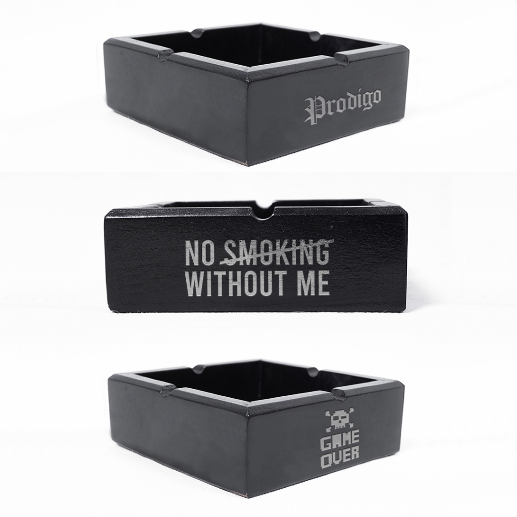 Prodigo * Asbak hitam Kawio I Asbak Kayu Aesthetic I Asbak Rokok I Ashtray Black Original