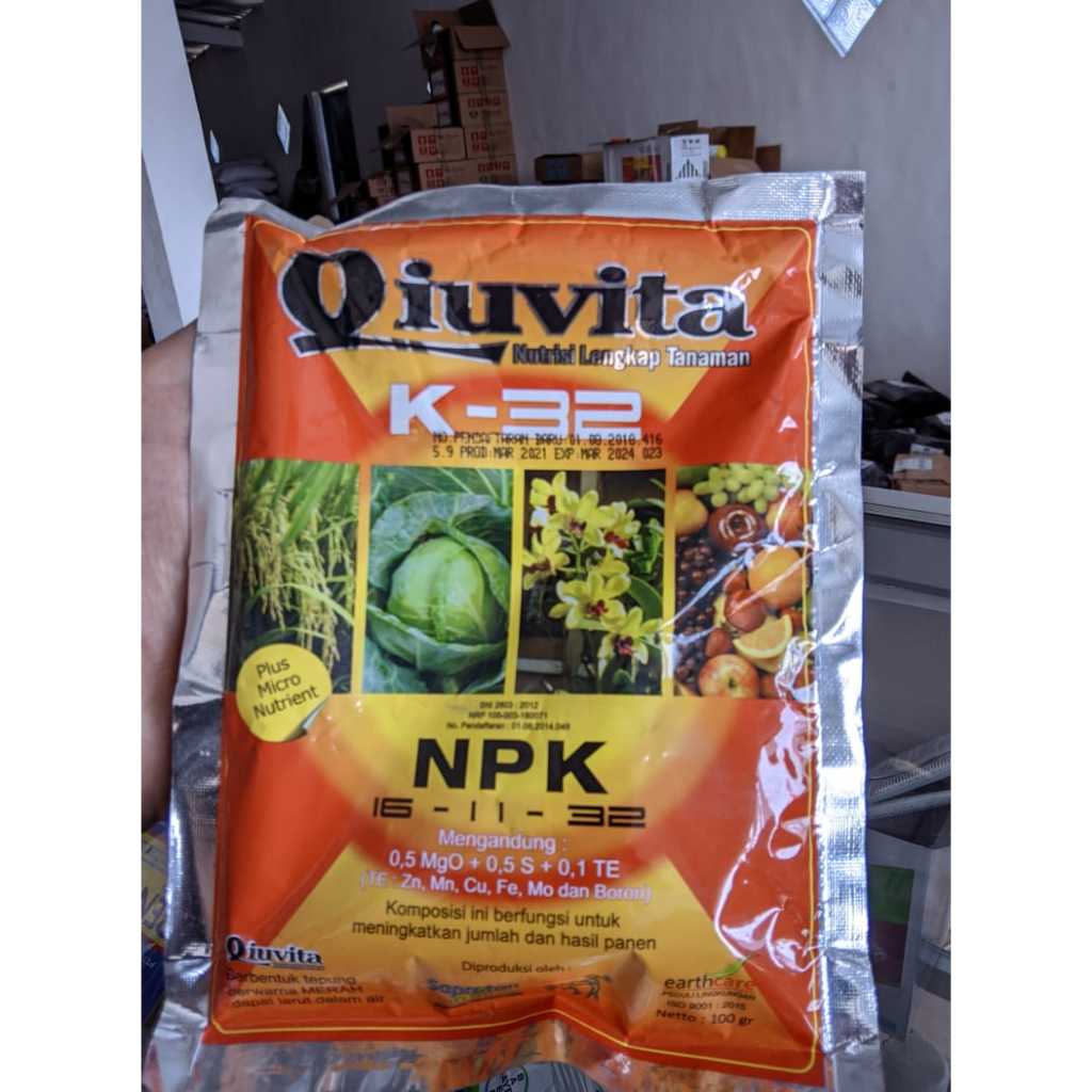 Pupuk Buah QIUVITA Merah - 100 Gram