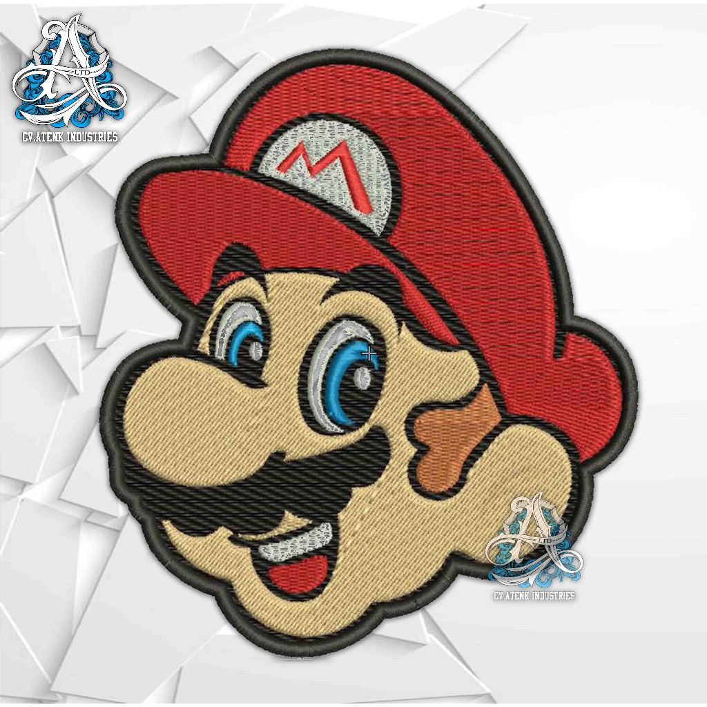 Bed Bordir KEPALA SUPER MARIO