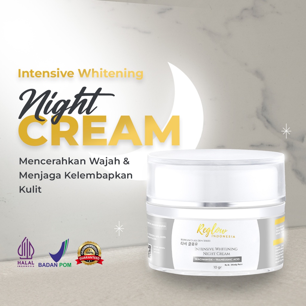 krim malam reglow bpom cream reglow night cream pemutih wajah glowing muka  SKINCARE REGLOW GLOWING 
